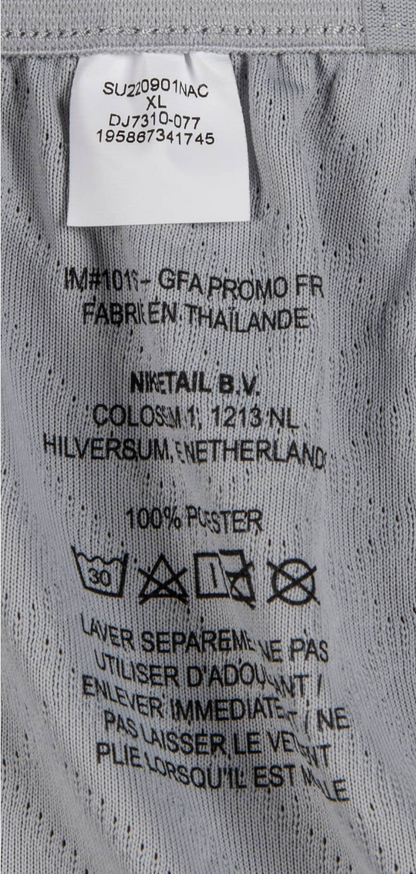 Lionel Messi 2022 23 Paris Saint Germain #30 Grey Match Jersey And Shorts Game Used/Game Issued Mears LOA