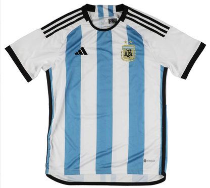 Lionel Messi Signed Argentina National Team Jersey #10 Jsa LOA + Icons Authenticated