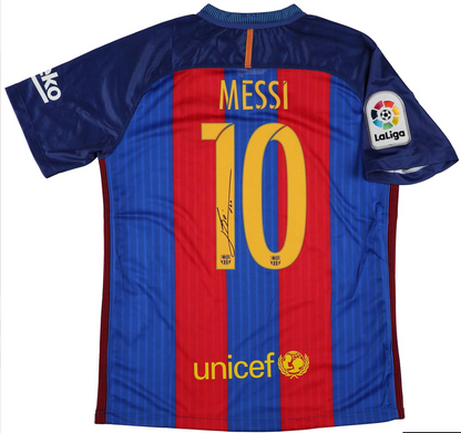 Lionel Messi Signed FC Barcelona Jersey - ICONS COA