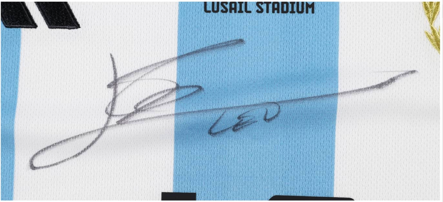Lionel Messi Signed Argentina National Team Finals Edition Jersey - ICONS COA