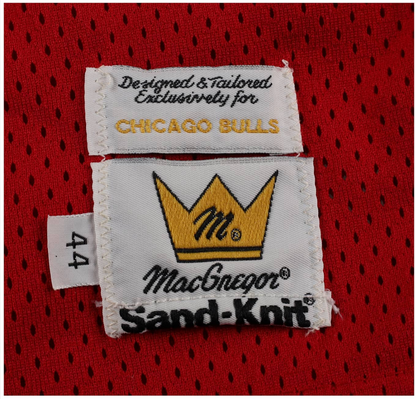 Michael Jordan Signed Chicago Bulls #23 Red Sand Knit Jersey Vintage JSA LOA