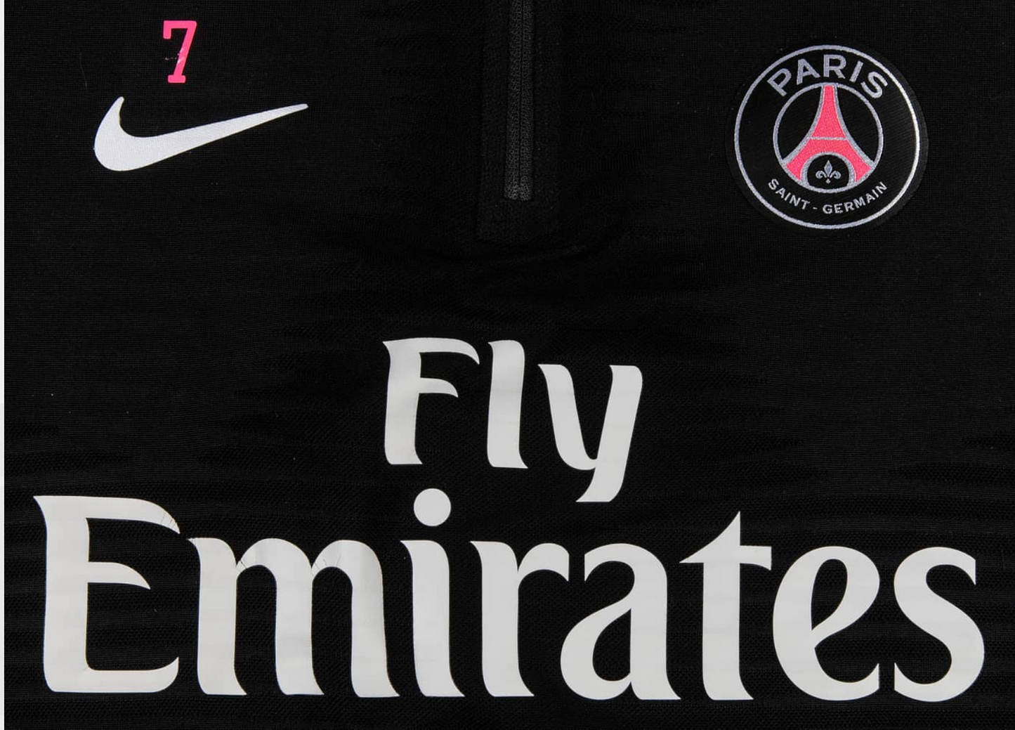 Kylian Mbappe 2018 19 Paris Saint Germain Warm Up Set Game Used/Game Issued Half Zip Pullover Shirt And Pants MEARS LOA