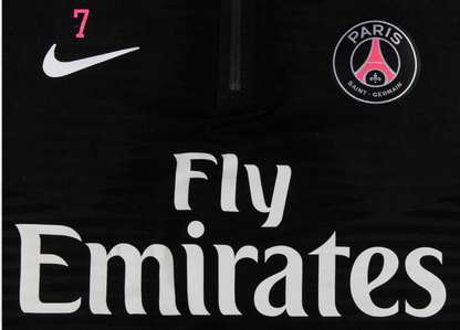 Kylian Mbappe 2018 19 Paris Saint Germain Warm Up Set Game Used/Game Issued Half Zip Pullover Shirt And Pants MEARS LOA