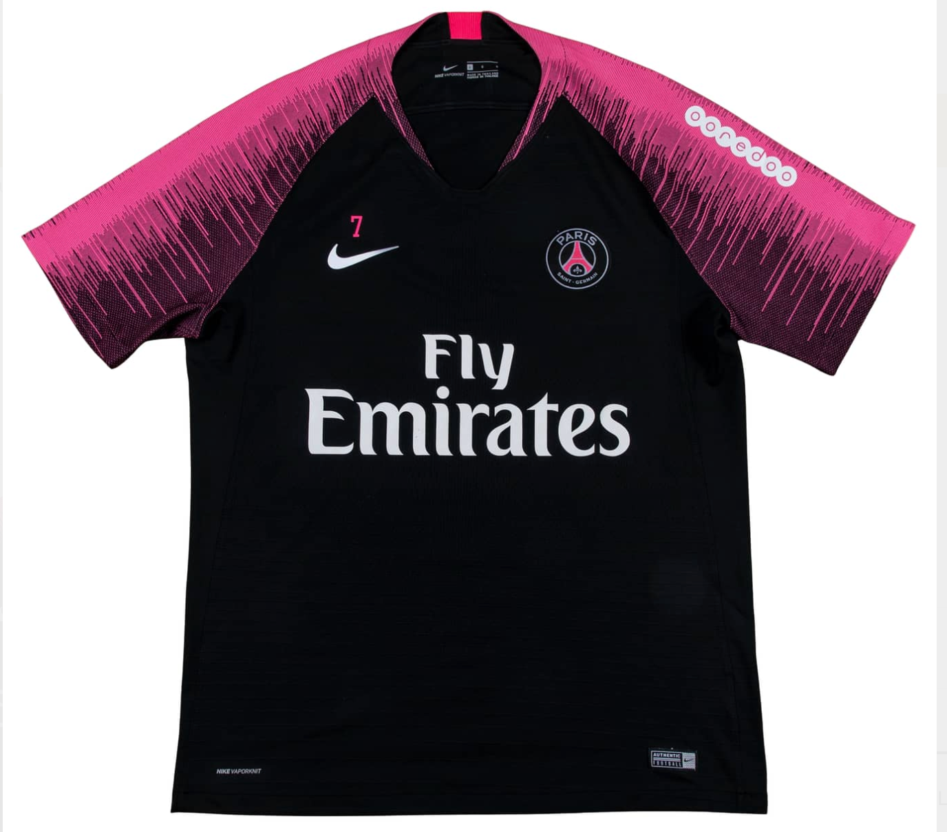 Kylian Mbappe 2018 19 Paris Saint Germain Warm Up Set Game Used/Game Issued Half Zip Pullover Shirt And Pants MEARS LOA
