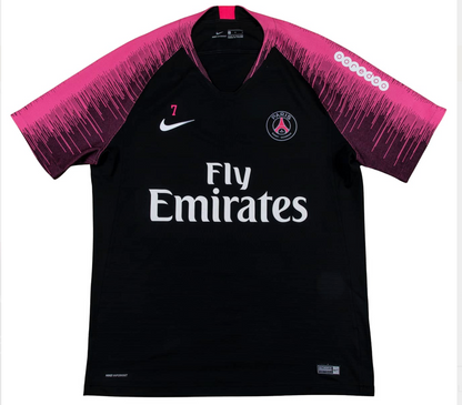 Kylian Mbappe 2018 19 Paris Saint Germain Warm Up Set Game Used/Game Issued Half Zip Pullover Shirt And Pants MEARS LOA