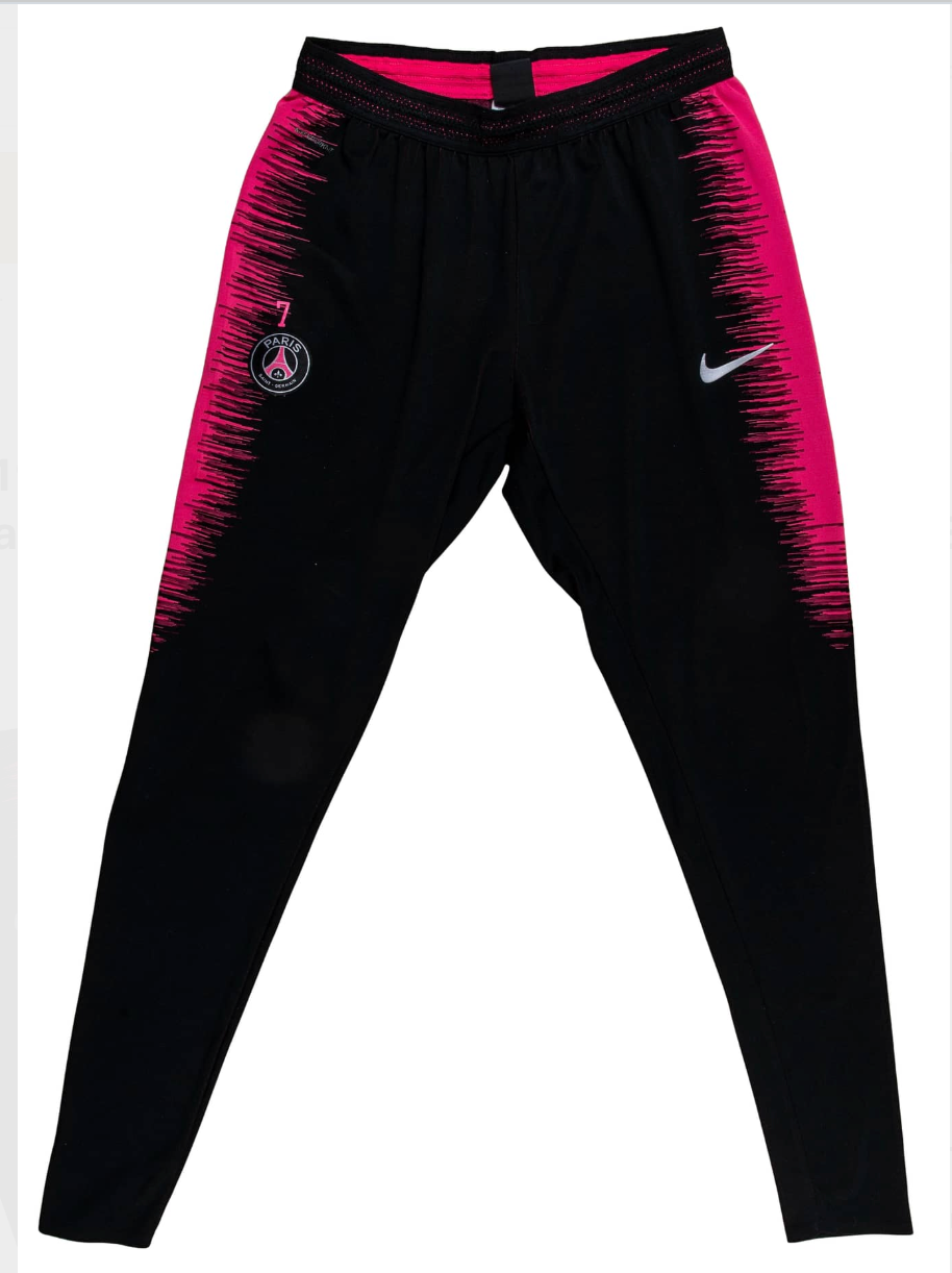 Kylian Mbappe 2018 19 Paris Saint Germain Warm Up Set Game Used/Game Issued Half Zip Pullover Shirt And Pants MEARS LOA