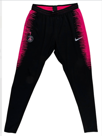 Kylian Mbappe 2018 19 Paris Saint Germain Warm Up Set Game Used/Game Issued Half Zip Pullover Shirt And Pants MEARS LOA