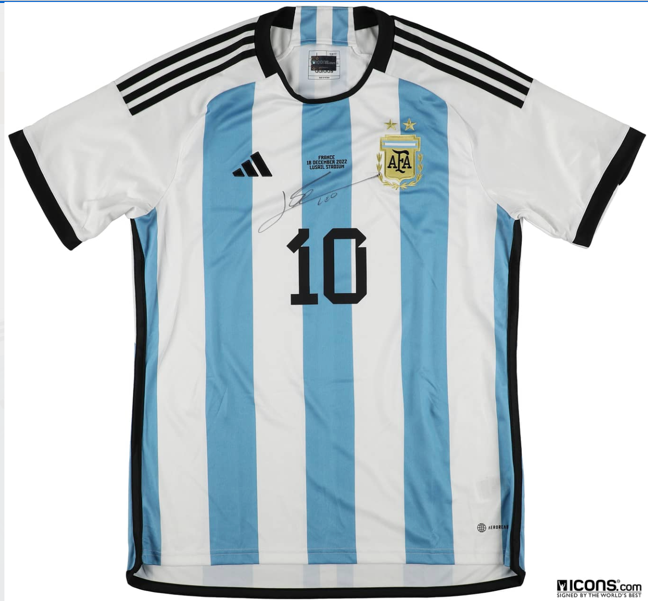 Lionel Messi Signed Argentina National Team Jersey - ICONS COA