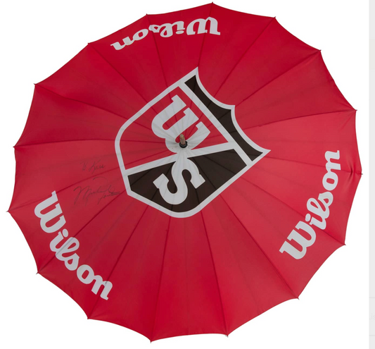 Michael Jordan Signed, Inscribed Wilson Golf Umbrella - Beckett LOA