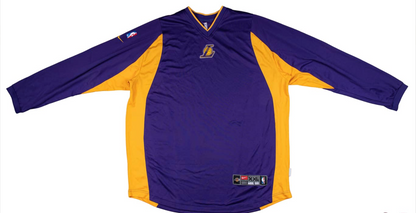 Kobe Bryant 2002 03 Los Angeles Lakers Warm Up Shirt Game Used/Game Issued MEARS LOA Authentic