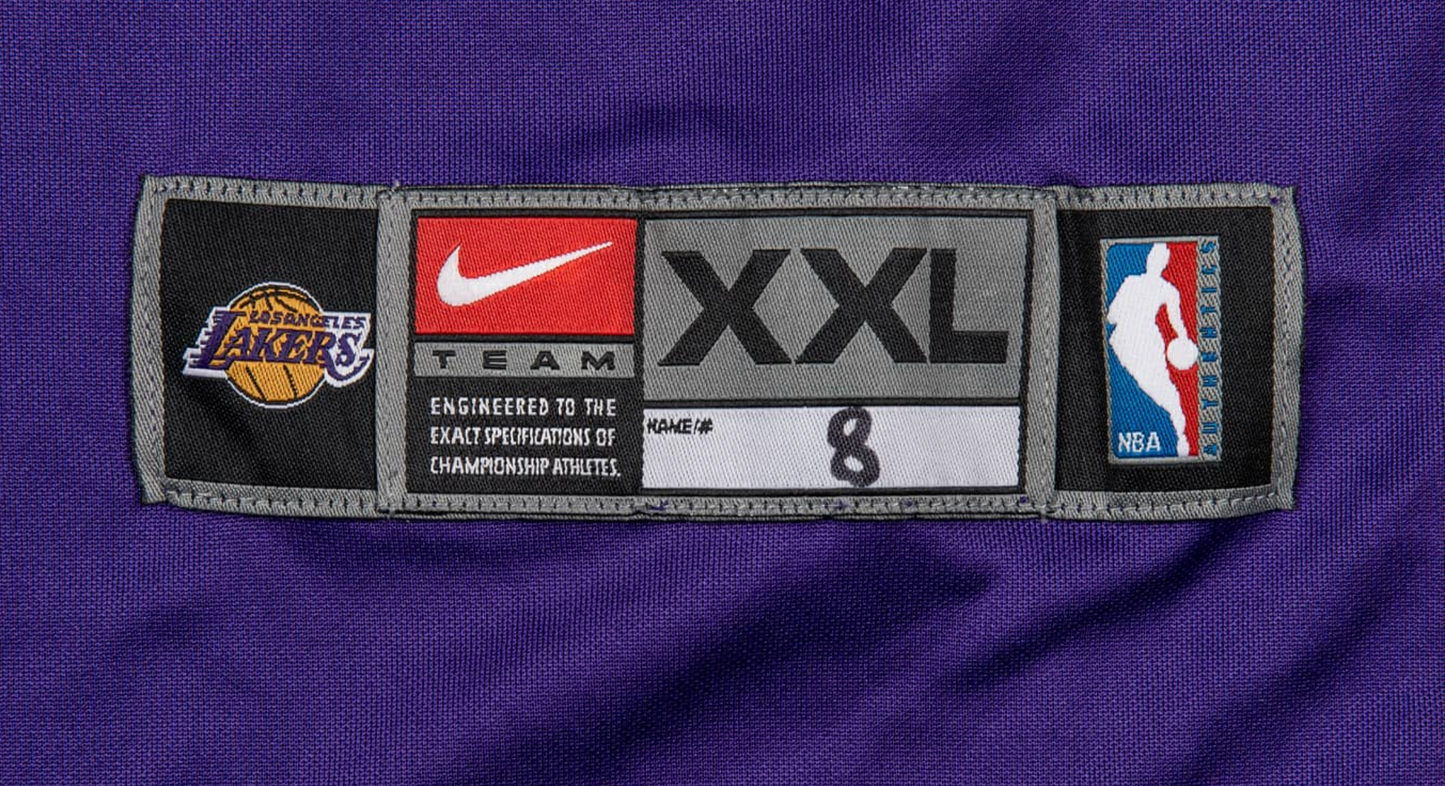 Kobe Bryant 2002 03 Los Angeles Lakers Warm Up Shirt Game Used/Game Issued MEARS LOA Authentic