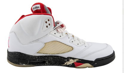 Michael Jordan Signed Air Jordan 5 Retro Fire Red Single Signed LE 3/23 Size 13 UDA Card + JSA LOA