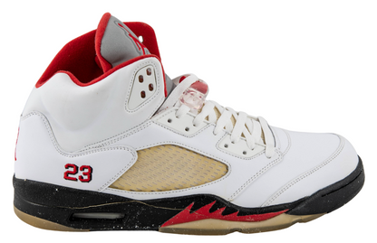 Michael Jordan Signed Air Jordan 5 Retro Fire Red Single Signed LE 3/23 Size 13 UDA Card + JSA LOA