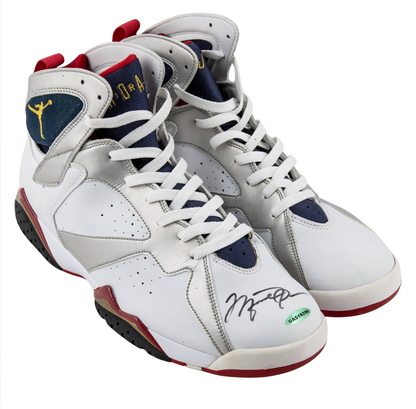 Michael Jordan Signed Air Jordan Retro OG Olympic 7’s