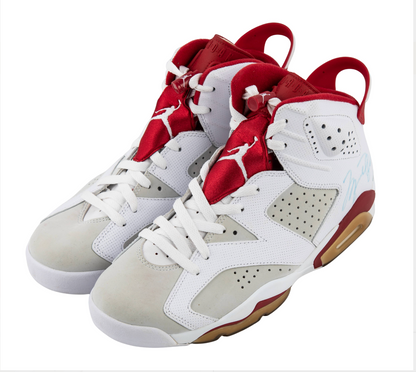 Michael Jordan Signed Air Jordan 6 Retro Alternate Single Signed UDA (w/ Card) + JSA LOA