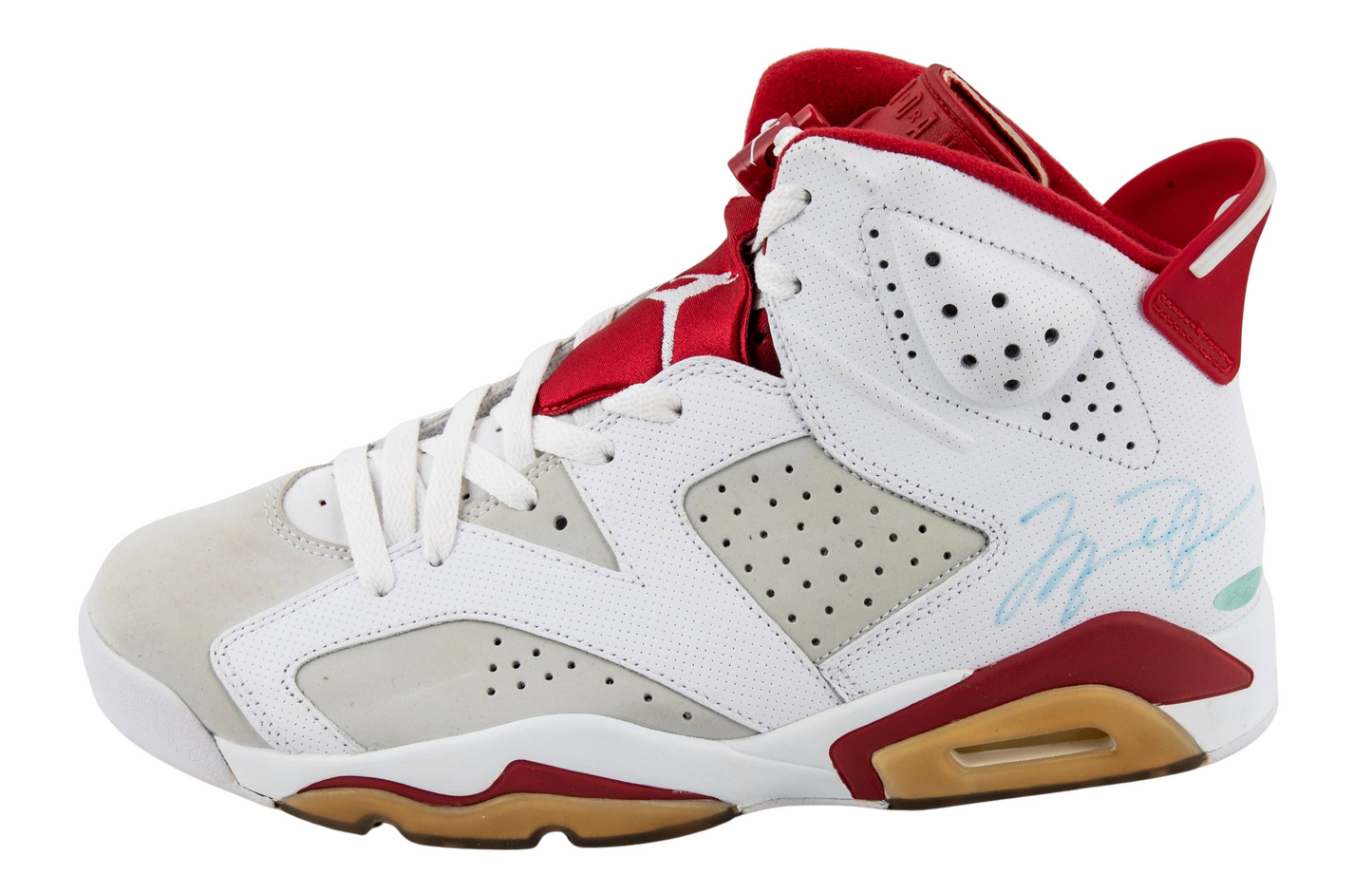 Michael Jordan Signed Air Jordan 6 Retro Alternate Single Signed UDA (w/ Card) + JSA LOA