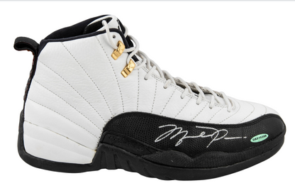 Michael Jordan Signed Air Jordan 12 Retro Taxi Single Signed Size 13 UDA Card + JSA LOA