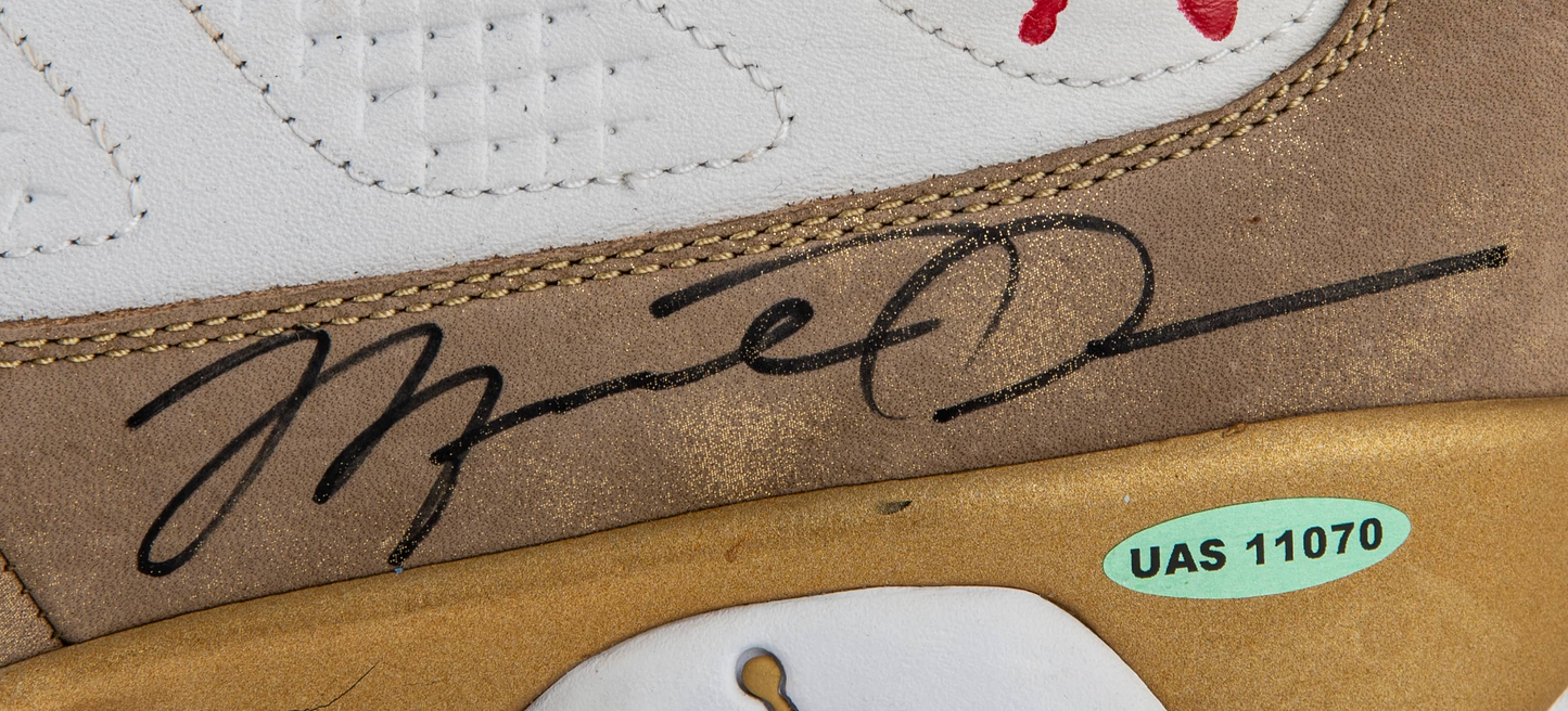 Michael Jordan Signed Air Jordan 9 Retro Bin 23 Single Signed Size 11 UDA Card + JSA LOA