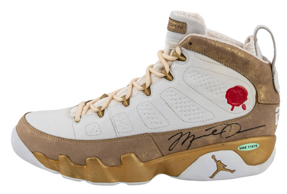 Michael Jordan Signed Air Jordan 9 Retro Bin 23 Single Signed Size 11 UDA Card + JSA LOA