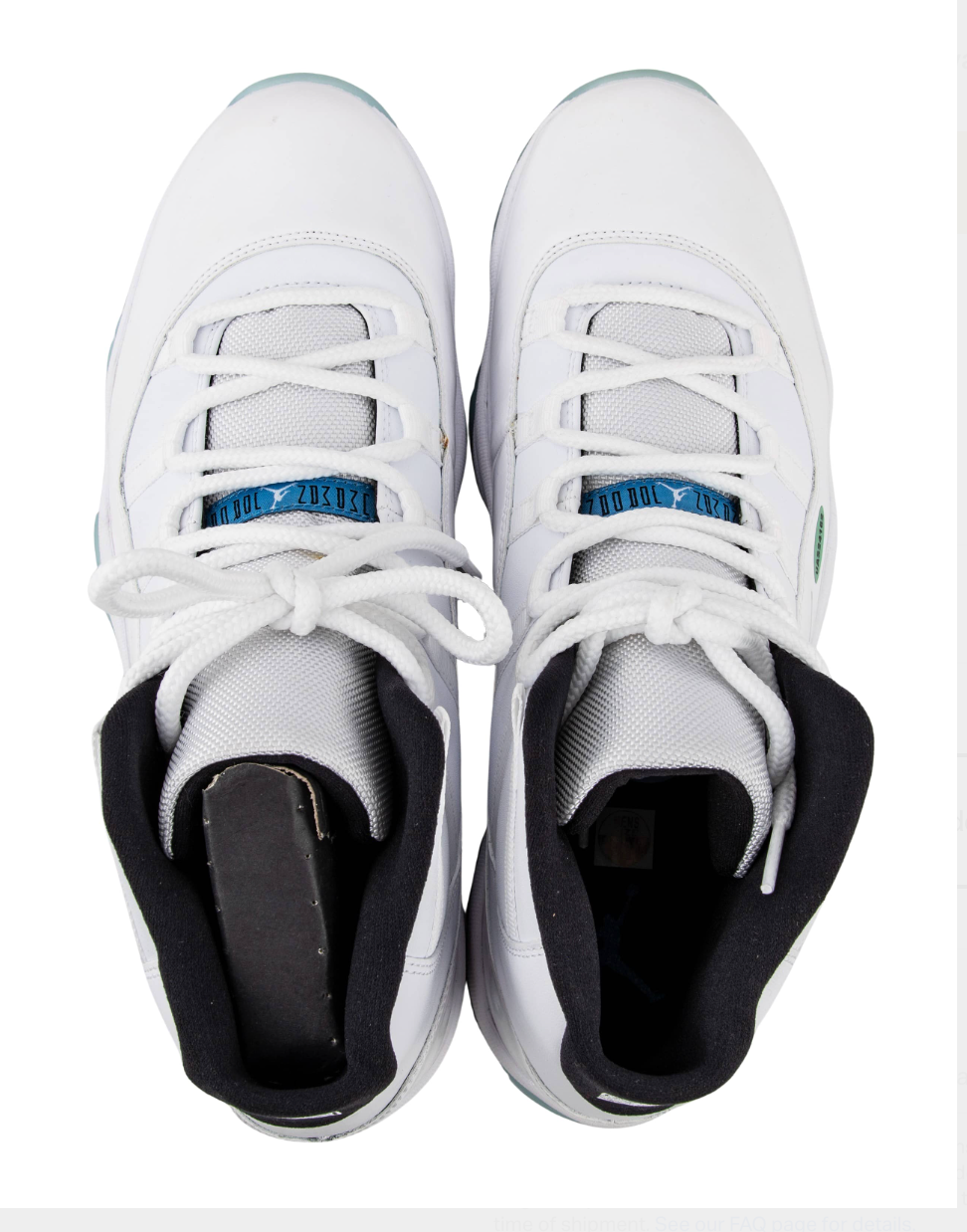 Michael Jordan Signed Air Jordan 11 Retro Legend Blue Single Signed Size 13 UDA Card + JSA LOA  Description: