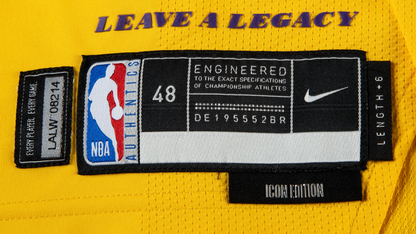 Bronny James Jr. Game-Worn Los Angeles Lakers Jersey Used 3/6/2025 vs. Knicks (MeiGray LOA)
