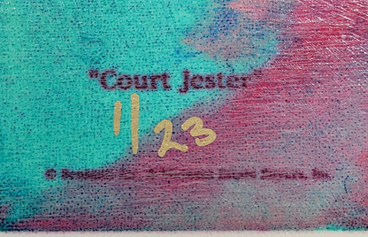 Michael Jordan Autographed "Court Jester" 33x42 Carlo Beninati Fine Art Lithograph LE #1/23 UDA