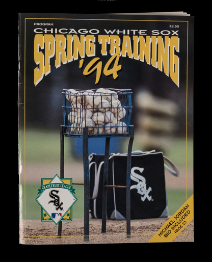 Michael Jordan Signed Autograph 1994 Chicago White Sox Spring Training Program (Beckett LOA)