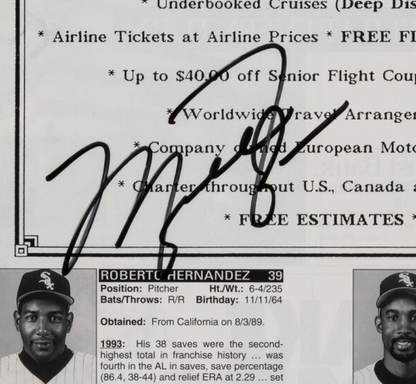 Michael Jordan Signed 1994 Chicago White Sox Spring Training Program Beckett LOA