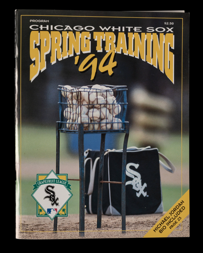 Michael Jordan Signed 1994 Chicago White Sox Spring Training Program Beckett LOA