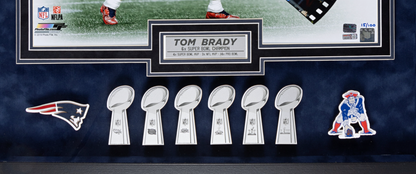 Tom Brady Signed Oversized Photo Display LE 15/100 Framed 31x35 PSA DNA LOA Beckett LOA