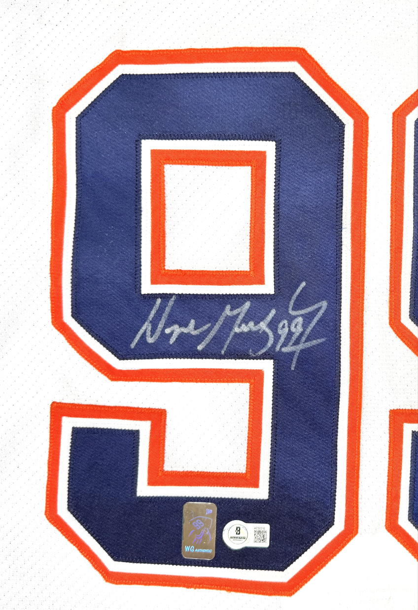 Wayne Gretzky Signed Edmonton Oilers CCM Vintage Style Hockey Jersey (Beckett/BAS LOA & Gretzky Hologram)
