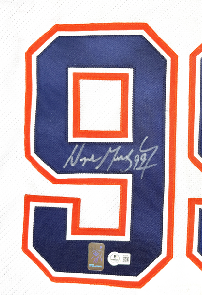 Wayne Gretzky Signed Edmonton Oilers CCM Vintage Style Hockey Jersey (Beckett/BAS LOA & Gretzky Hologram)