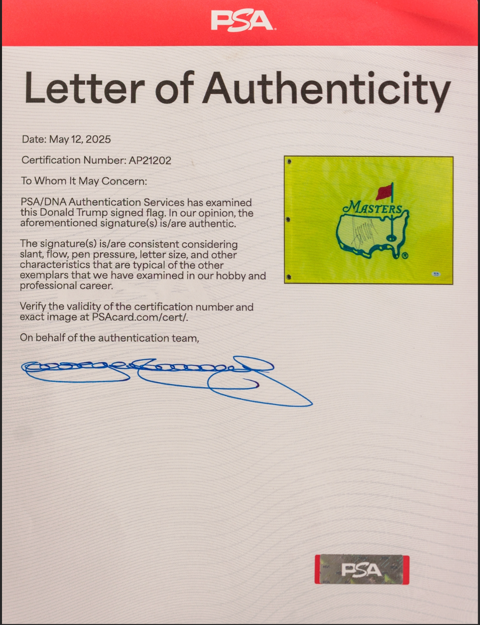 President Donald Trump Signed 13