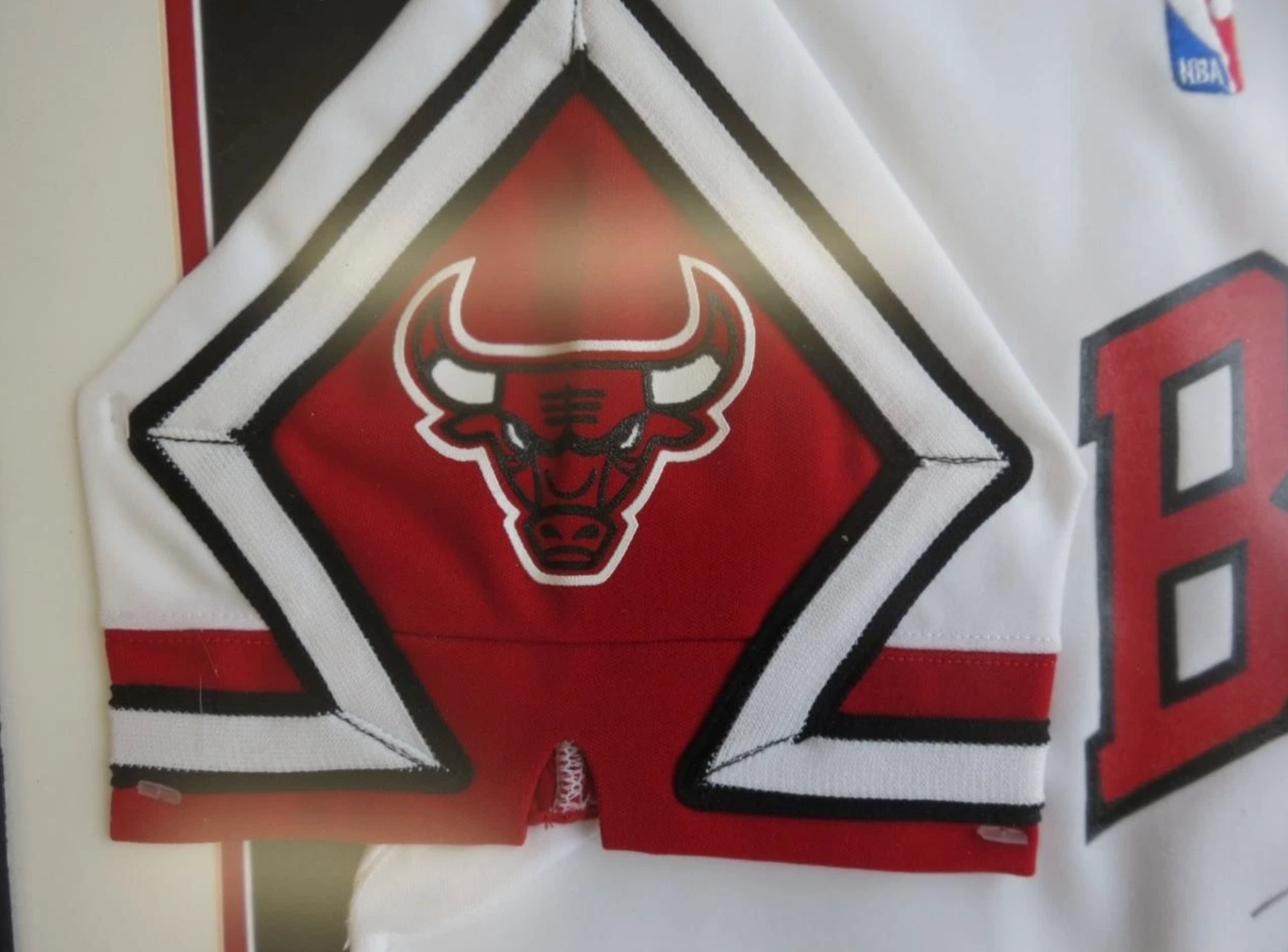 Michael Jordan Signed 1987/88 Mitchell And Ness Bulls Warm Up LE #1/23 Framed UDA