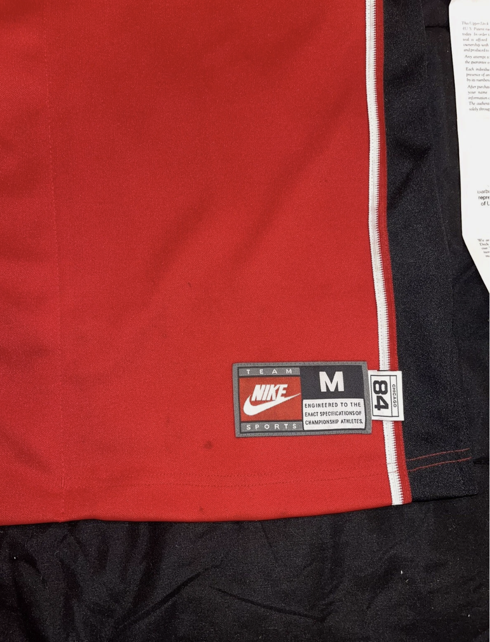 Michael Jordan Upper Deck Signed Chicago Warm Up Jersey With UDA COA