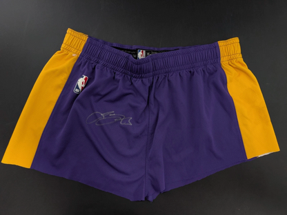 LeBron James Signed 2018 Los Angeles Lakers Shorts Attributed MEARS And Beckett BAS LOA