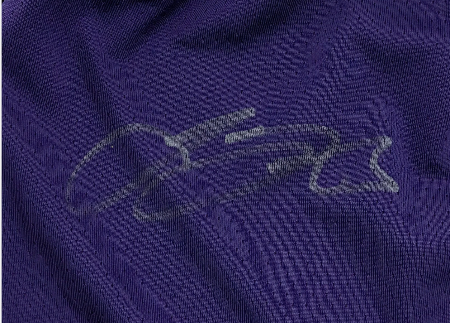 LeBron James Signed 2018 Los Angeles Lakers Shorts Attributed MEARS And Beckett BAS LOA