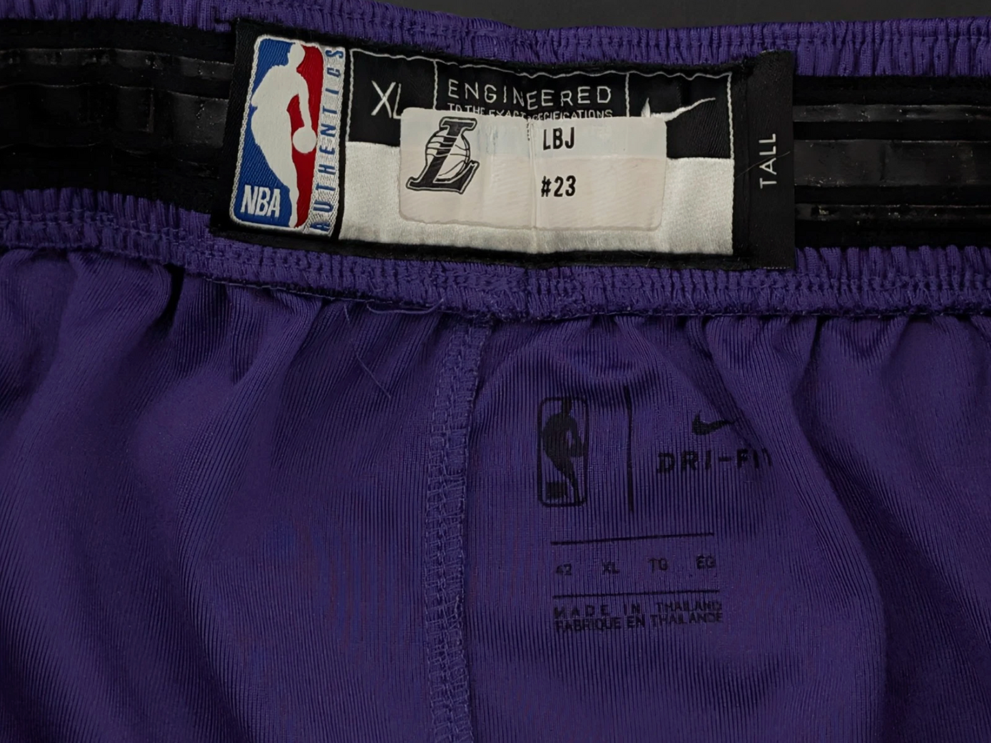 LeBron James Signed 2018 Los Angeles Lakers Shorts Attributed MEARS And Beckett BAS LOA