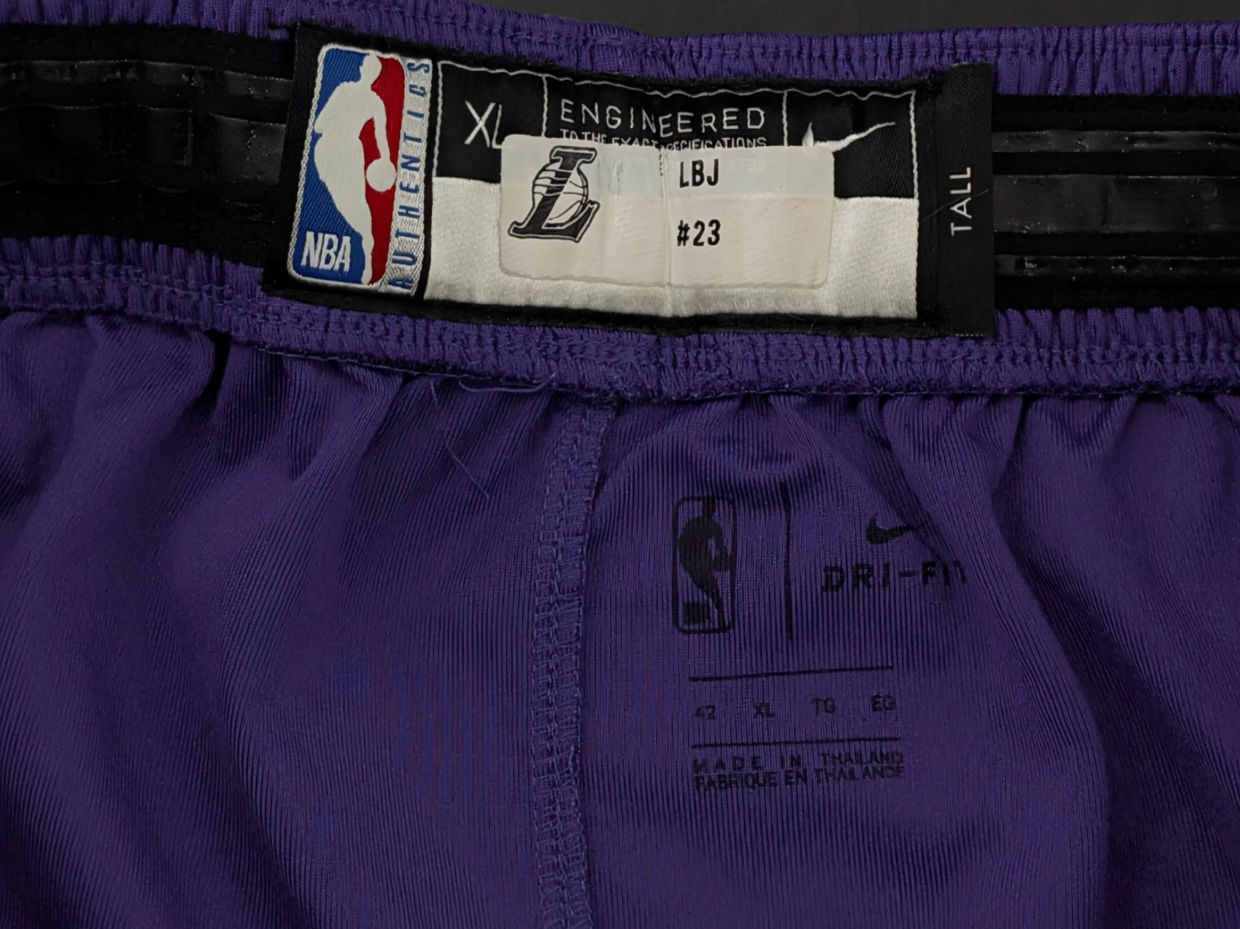 LeBron James Signed 2018 Los Angeles Lakers Shorts Attributed MEARS And Beckett BAS LOA