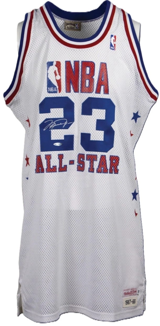 Michael Jordan Signed 1987-88 NBA All Star Jersey (Upper Deck/UDA & PSA/DNA)
