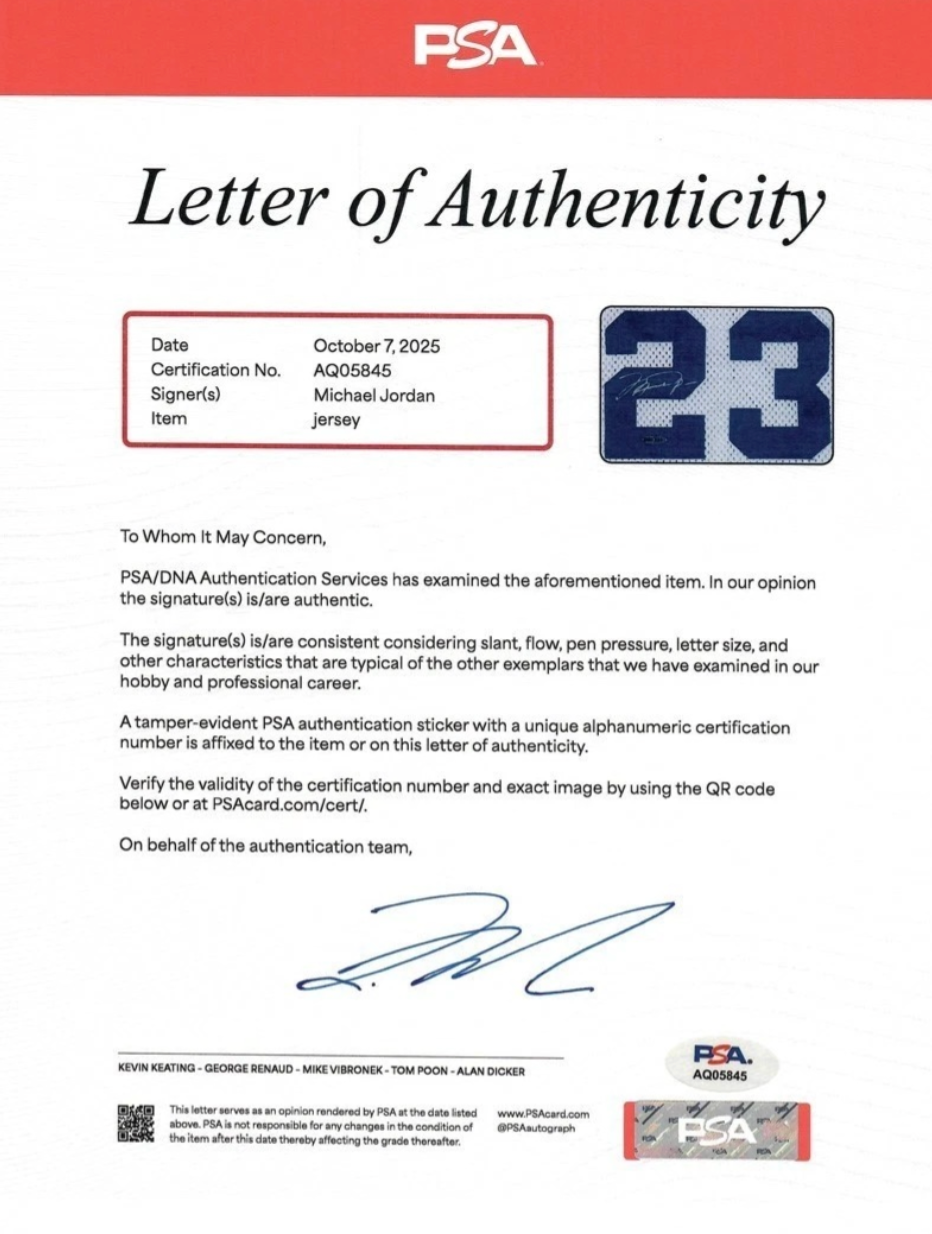 Michael Jordan Signed 1987-88 NBA All Star Jersey (Upper Deck/UDA & PSA/DNA)
