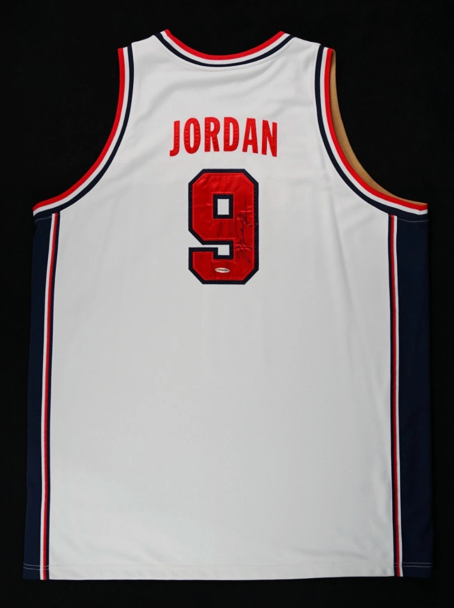Michael Jordan Signed Dream Team USA Olympic #9 NIKE Jersey AUTO UDA COA