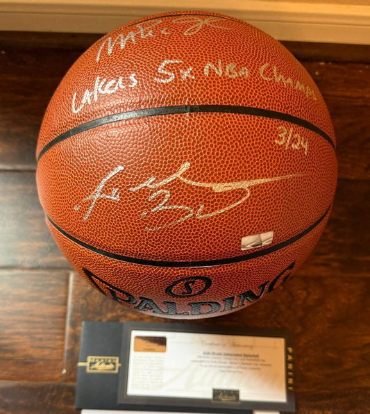 Kobe Bryant X Magic signed Basketball LE /24 Panini