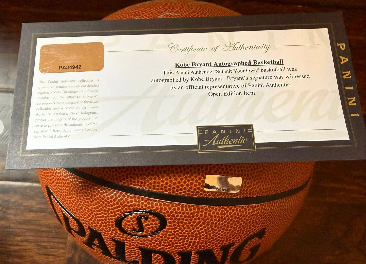 Kobe Bryant X Magic signed Basketball LE /24 Panini