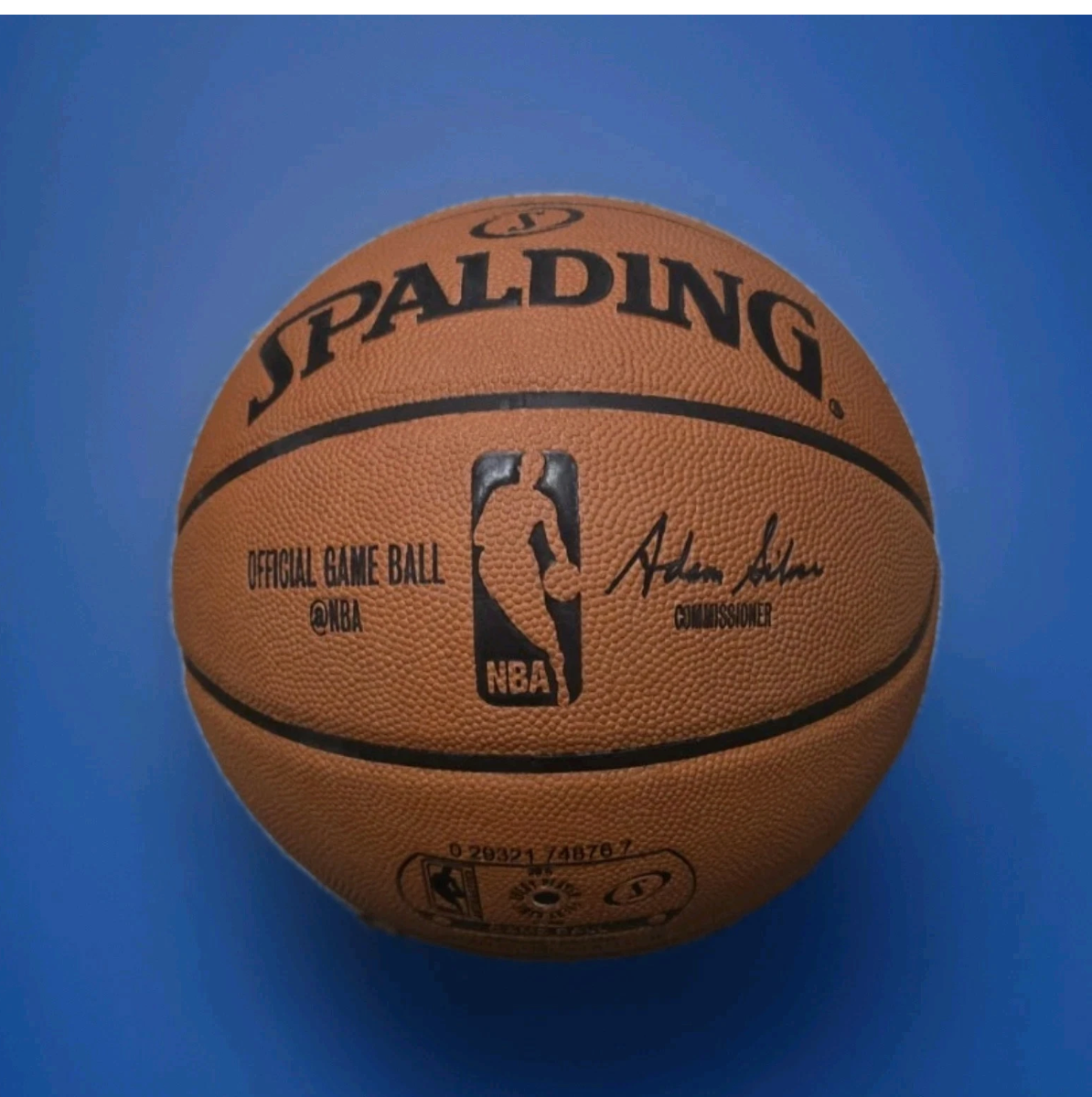 Lebron James Signed Official Spalding Basketball UDA SILVER SIG with Database match