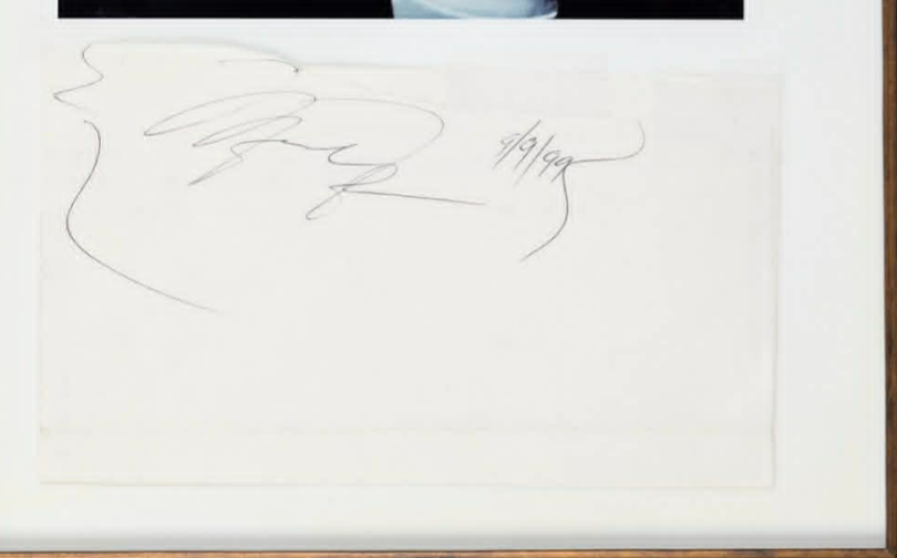 Michael Jordan Signed 5X8 Cut