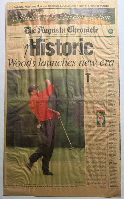 Tiger Woods Signed Magazine JSA LOA