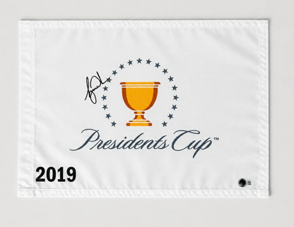 Tiger Woods Signed Flag Presidents Cup Beckett LOA