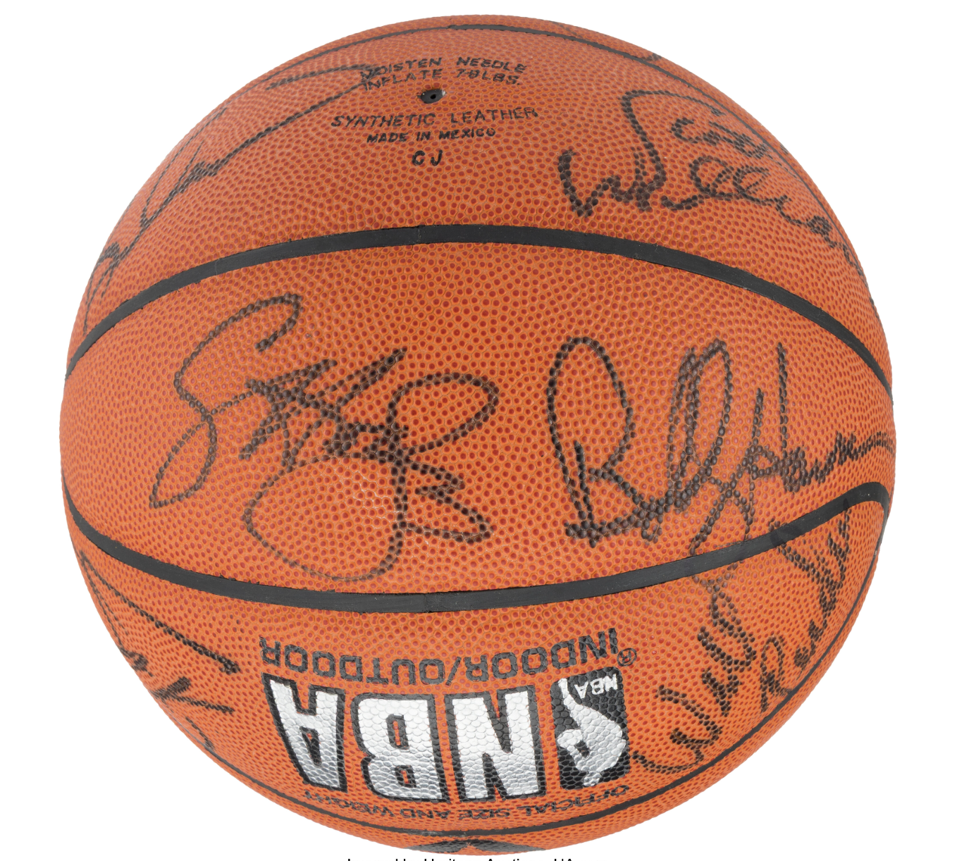 1991-92 Chicago Bulls Team Signed Basketbal Michael Jordan Signed PSA DNA LOA
