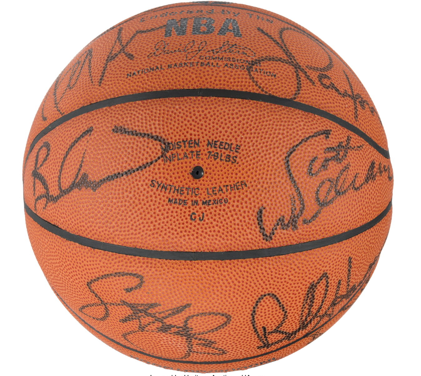 1991-92 Chicago Bulls Team Signed Basketbal Michael Jordan Signed PSA DNA LOA
